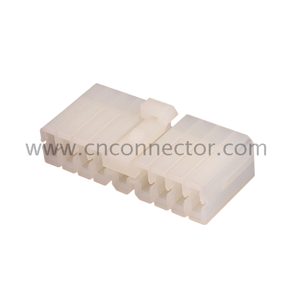 17 pin white plastic electrical wire harness male auto connector