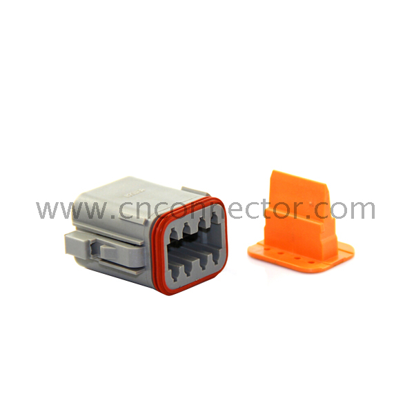 8 pin female DT series waterproof Female electrical wire connector DT06-8S