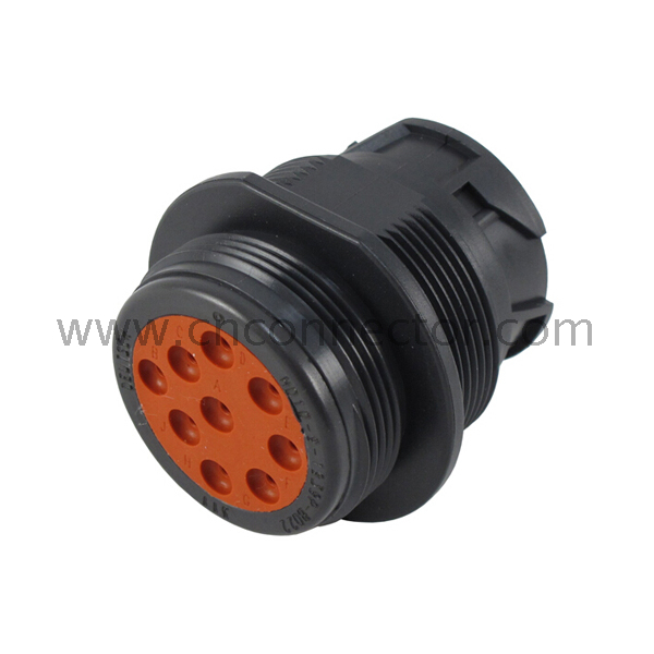 9 pin male Black waterproof automotive wire connector HD10-9-1939P