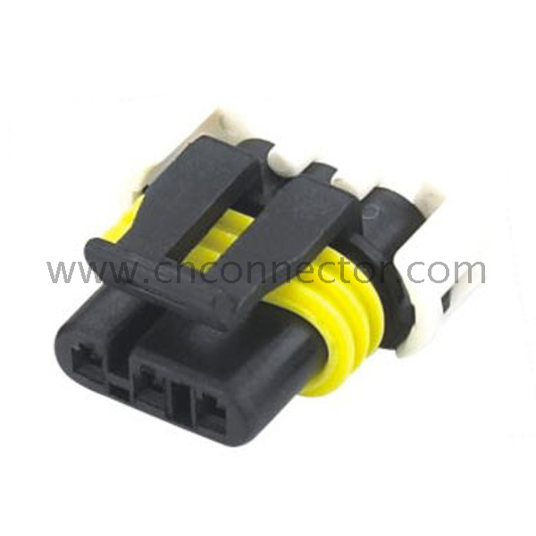 PA66 blak 3 Pin Delphi waterproof Connector auto 3 pin connector
